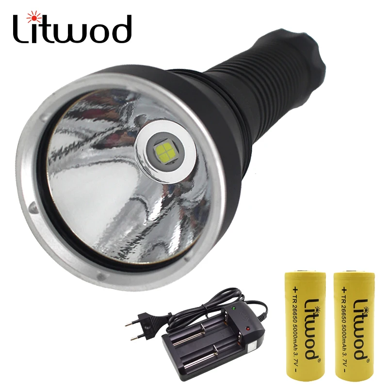 Litwod Z20D88S CREE XHP70 4292 люмен фонарик для дайвинга подводный водонепроницаемый