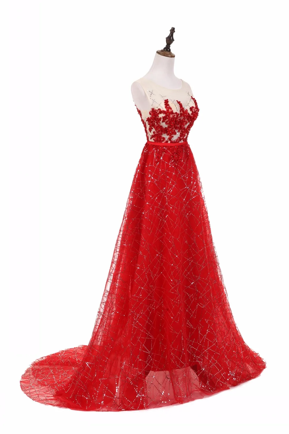 red junior bridesmaid dresses