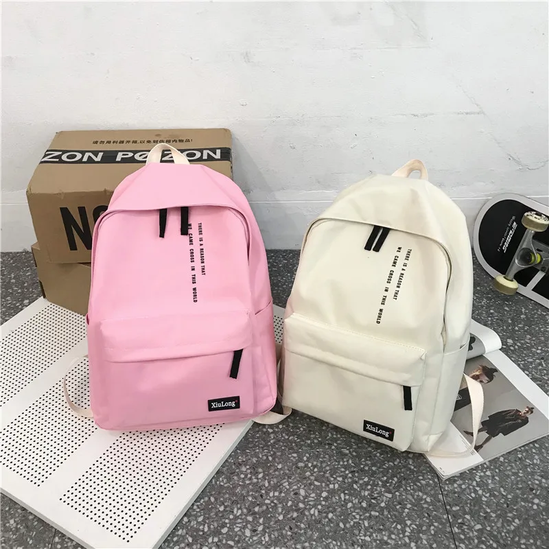 New Fashion Women Nylon Backpack Schoolbags School Backpack for Girl Teenagers Boys Children Travel Bags Rucksack Mochilas