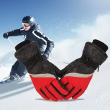 Уличные лыжные Утепленные зимние перчатки Taslon с сенсорным экраном, водонепроницаемые и Нескользящие унисекс перчатки для верховой езды с уплотнением