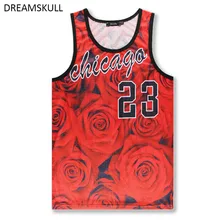 Летняя майка Топ Без Рукавов Блузки для малышек Для мужчин быстросохнущие Свободные Роза № 23 трикотаж майка Фитнес Для мужчин Безрукавки для женщин майка двигаться Для мужчин t