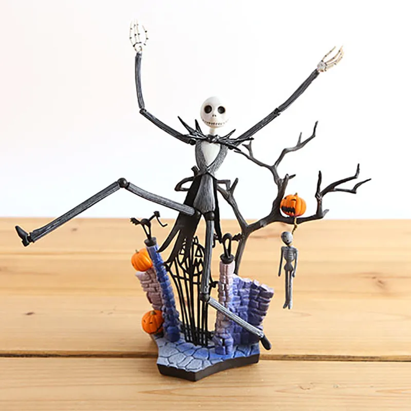 

SCI-FI Revoltech Series NO.005 Jack Skellington PVC Action Figure Collectible Model Toy 18.5cm KT1755