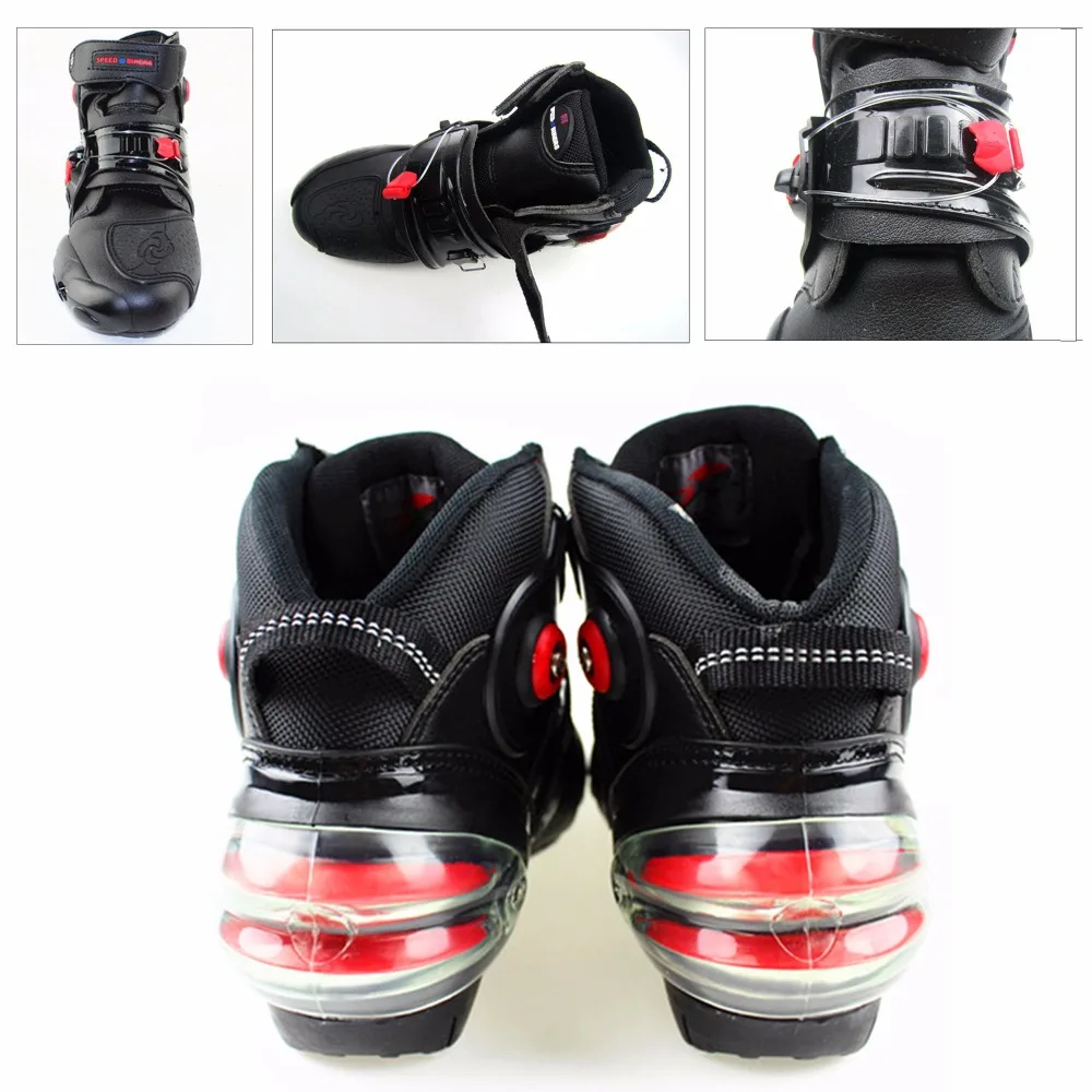 Pro-biker Motorcycle Shoes Motocross Racing Boots Motorbike Leather Waterproof Size EU 40-45 A9001 SWX Brand MOTO