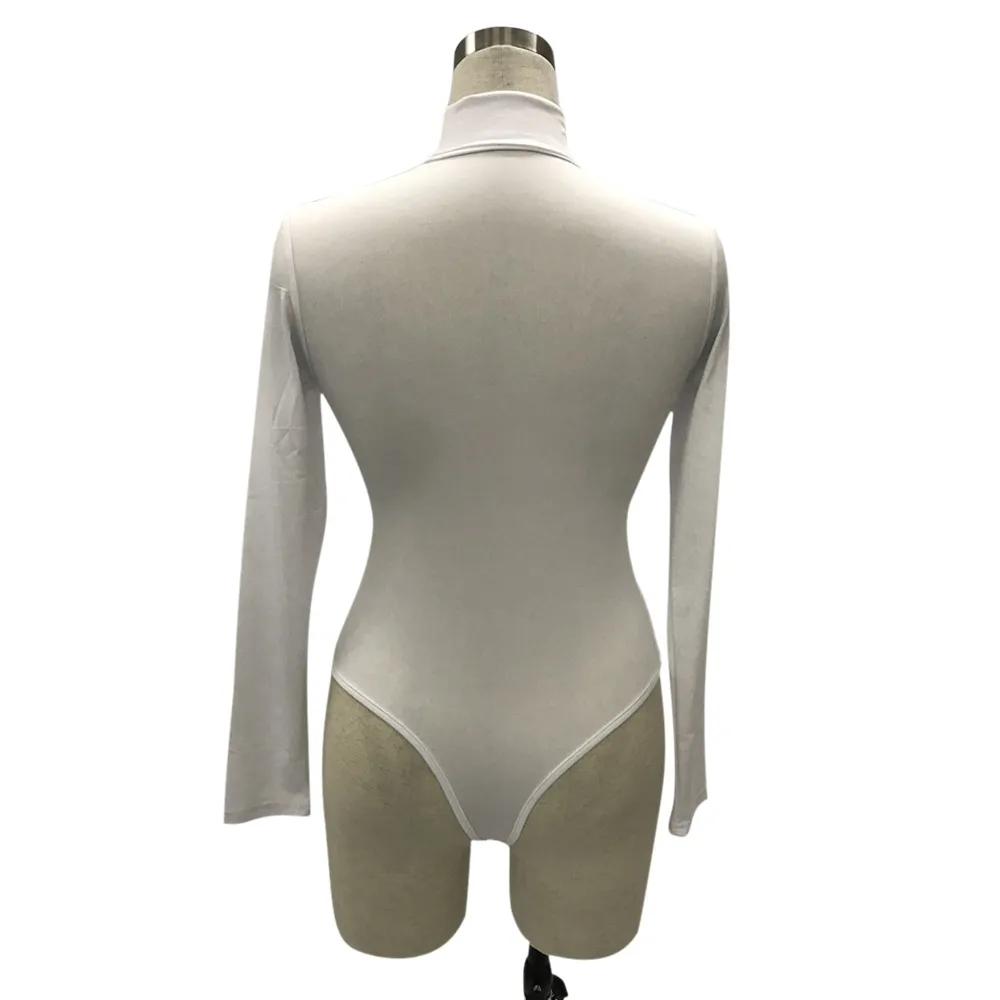 Turtle Neck Bodycon Bodysuit for Women 53 19267-4