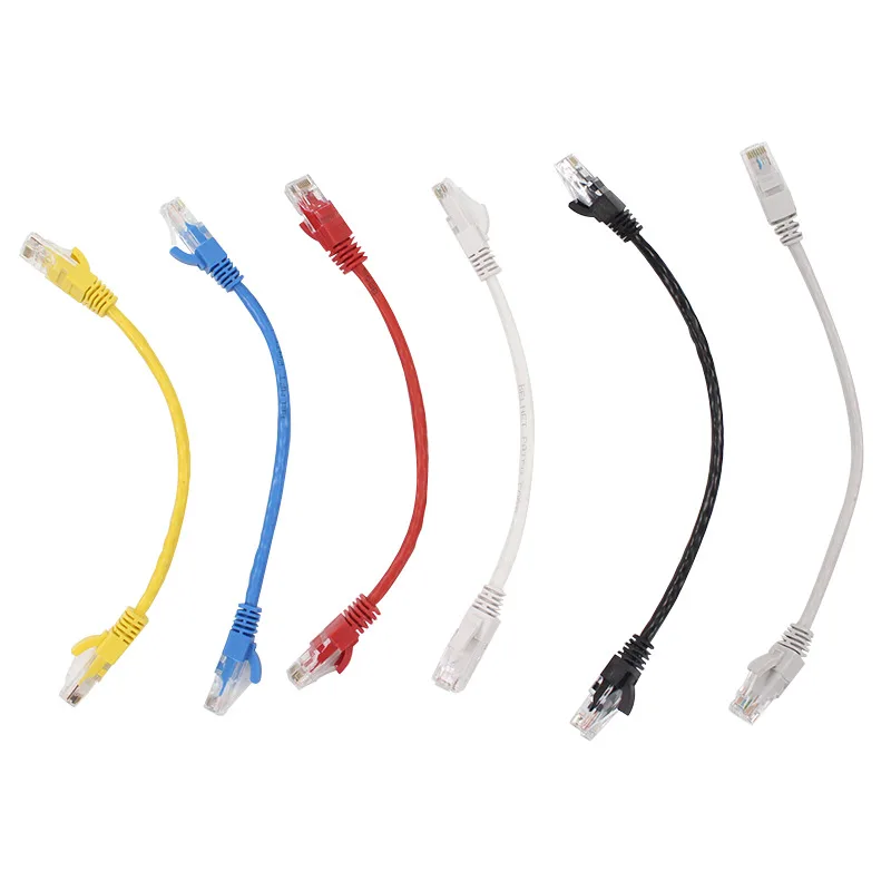 0.2 0.5 м UTP CAT5E сетевой кабель RJ45 патч корды медные витая пара проводов LAN линия для 100 коммутатор Ethernet