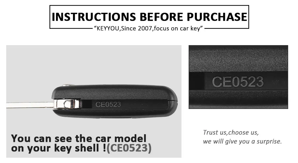 KEYYOU для Citroen C2 C3 C4 C5 C6 C8 3 кнопки удаленное ключа автомобиля чехол Shell Fob VA2 лезвие CE0523