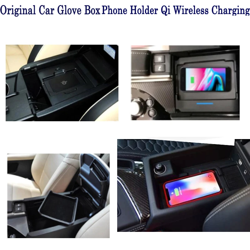 Liandlee Qi Wireless Charger For Volvo V60 S60 2010~ Phone Holder Smart Wireless Charging Original Car glove box