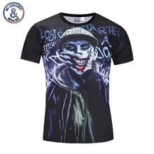 Mr.1991INC 2017 Brand New 3D T shirt Print Joker Hip Hop Casual Tops Tees Fashion Short Sleeve Summer Men’s Top Clothing