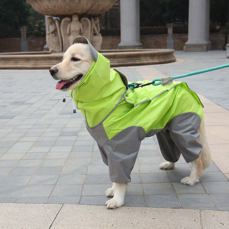 Goede Waterdichte Hond Regenjas Mode Honden Regen Jas Regenkleding Jumpsuits Met Kap Voor Kleine Medium Grote Honden Regen Jas Kostuum