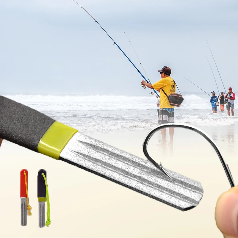 

Fish Hook Sharpener High Quality Dual Groove Fine Grinding Sharpening Tools Knife Sharpener Professional Fishing Hook Grind Tool