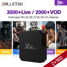 X96 mini Arabe Français BOÎTE IPTV Android 7.1 2G + 16G S905W avec SUBTV IPTV Abonnement IPTV Arabe Belgique Canada Français IP TV