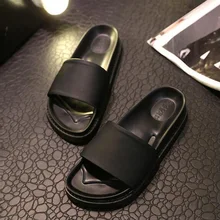 Top Quality Platform Shoes Women Open Toe Slippers Casual Beach Slides Ladies Shoes Bath Shower Sandals Size 36-39
