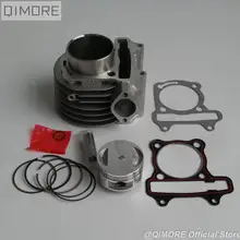 57,4 мм Поршень Набор/Топ, комплект подключения печатающей головки для 4 ходовой воздушный охладительный Скутер мопед ATV QUAD GY6 150 157QMJ 1P57QMJ