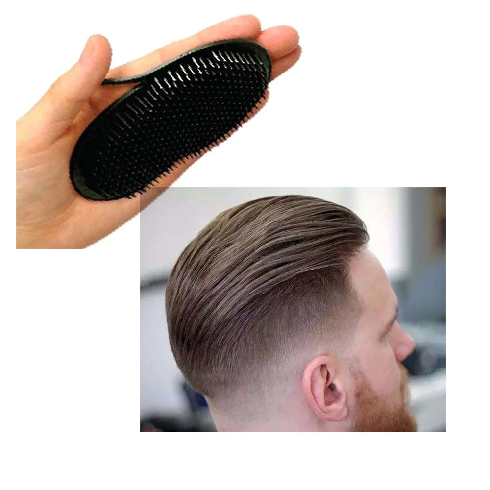 

1pc Pocket Travel Hair Comb Brush for Men Beard Mustache Palm Scalp Massage Black Shampoo Comb Hair Styling Tools