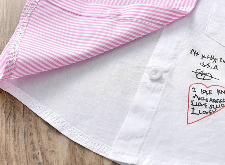 Рубашки для маленьких мальчиков Новинка года, модная однобортная одежда в Корейском стиле детская блузка из хлопка с длинными рукавами для малышей 2, 3, 4, 5, 6 лет