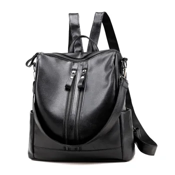 

LANLOU New Women backpack Fringe Fashion Casual backpack Luxury Waterproof shoulder bag high quality PU leather female bags