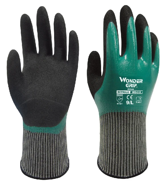 Oil And Gas Micro Foam Nitrile Abrasion Resistant Antibiotic High Flex Slip Waterproof Chemical Proof Garden Safety Work Gloves |