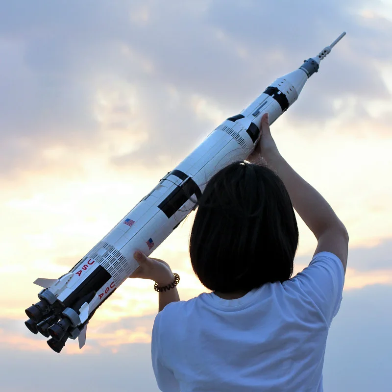 

Lepin 37003 Creative Series Saturn Launch Vehicle Pieces Blocks Toys For Children Hobbies Figures 21309