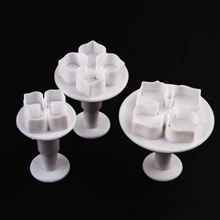 3 шт./компл. форма для лепестков гортензии из помадки торта инструменты для украшения торта Плунжер Кондитерские изделия резак инструмент для выпечки