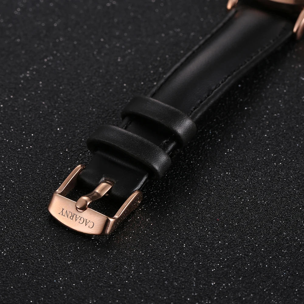 Cagarny Women Watches Luxury Brand Leather belt Ladies Quartz Women Watches 2018 Sport Relogio Feminino Rose Gold Montre Femme Wrist Watch high quality (11)