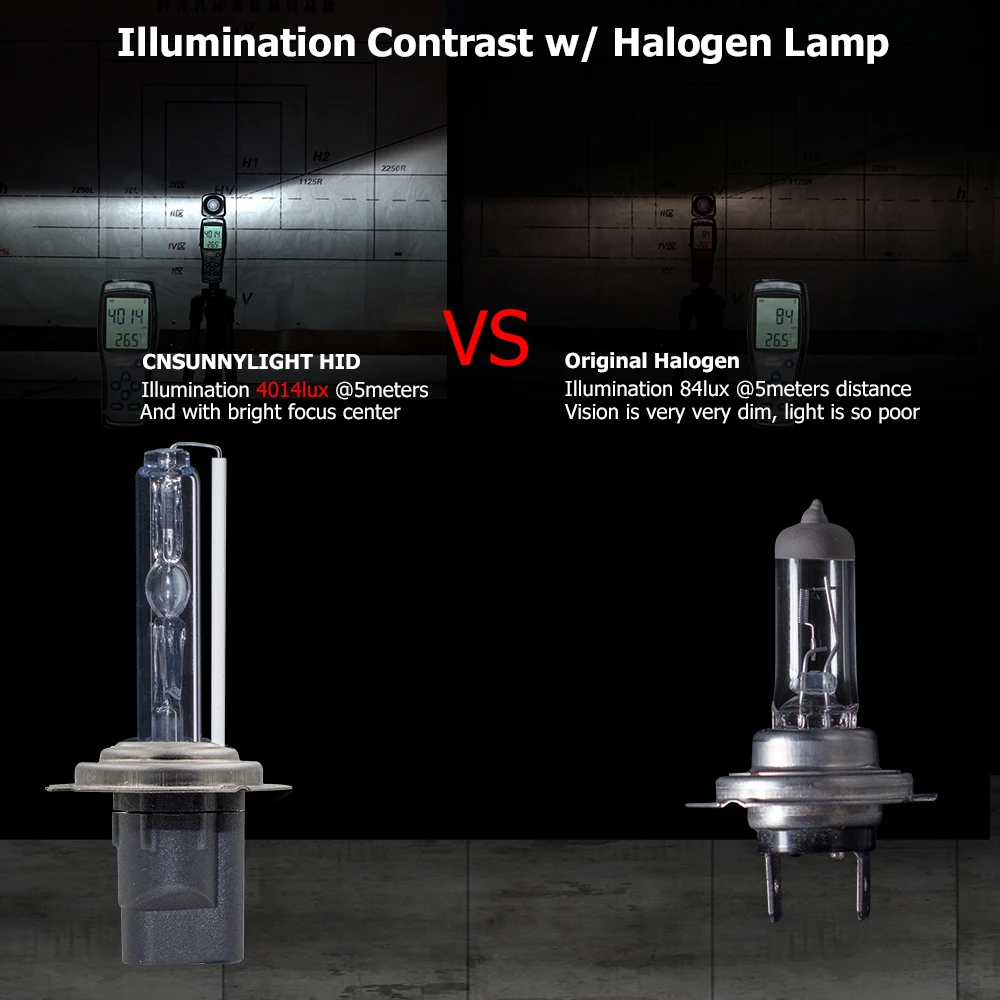 Тип СВЕТОДИОДА направленного света CNSUNNYLIGHT-2 шт. AC ксеноновых фар, Высокопрочная конструкция Bulbs12V 35 Вт H1 H3 H7 H8/H9/H11 9005 HB3 9006 HB4 880 4300K 6000K для автомобильных фар
