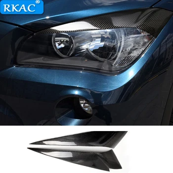 

Carbon Fiber Headlights Eyebrows Eyelids for BMW E84 X1 accessories 2012 2013 2014 Front Headlamp Eyebrows
