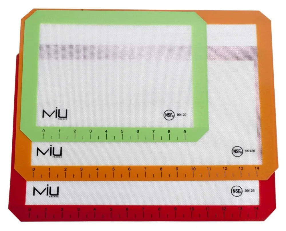 MIUfrance Set of 3 Non Stick Silicone Baking Liner 2 Half Sheet Pan 1 Toaster Oven/Silicone liner/Silicone Mat (00205Set) | Дом и сад