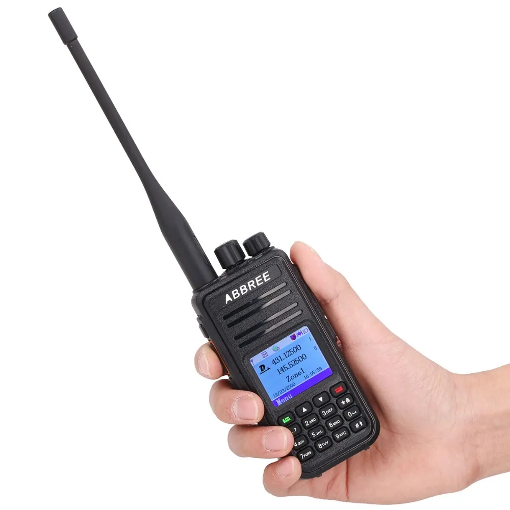 ABBREE AR UV380 (GPS) DMR цифровая/аналоговая рация VHF UHF Двухдиапазонная с двумя временными