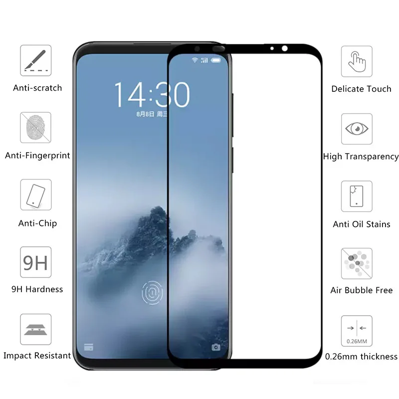 Защитное стекло для Meizu 15 Lite 16X16 th Plus 16x M15 закаленное стекло на Maisie M 15 15lite 15plus 16plus защитная пленка Tremp