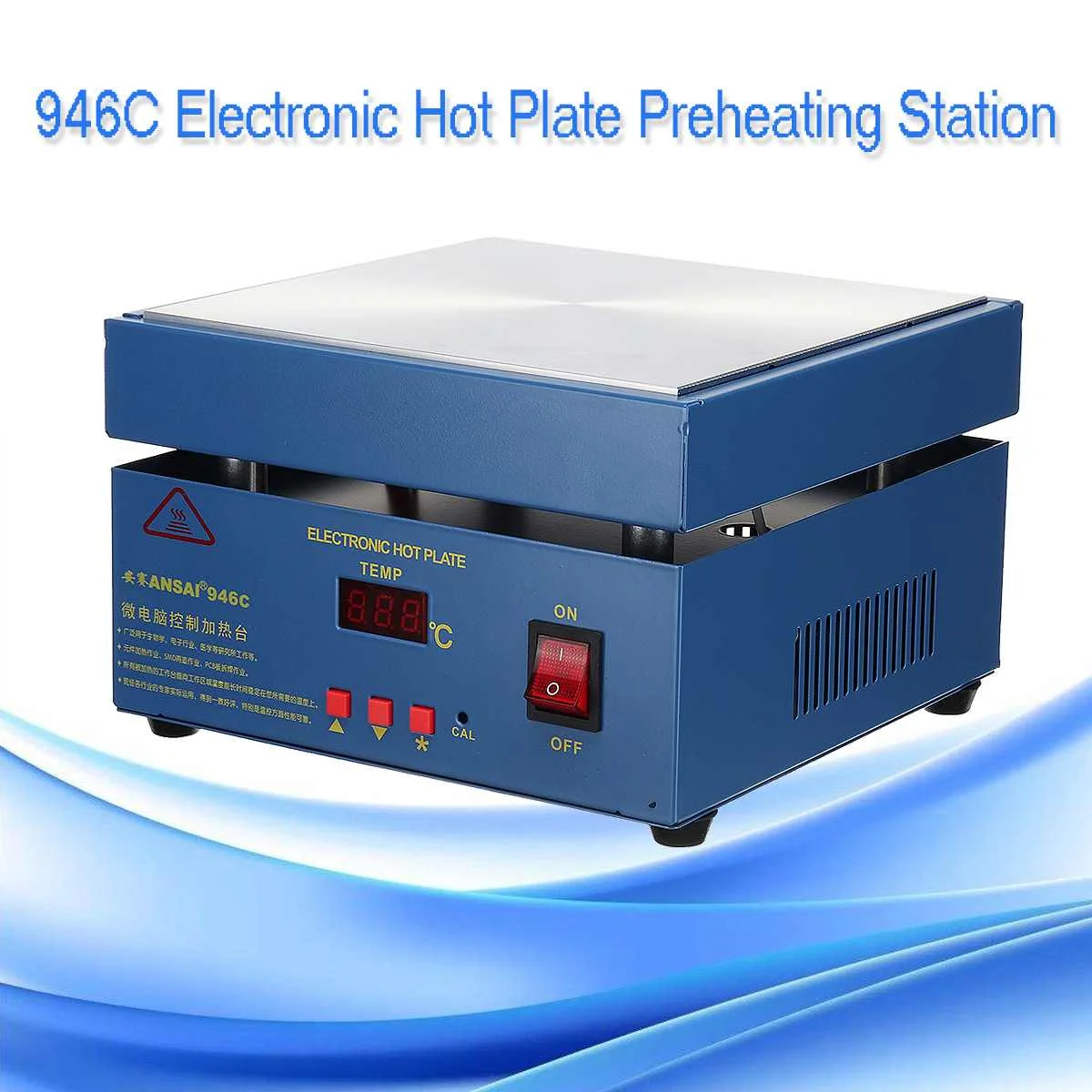 

110V 850W 946C Electronic Hot Plate Preheat Preheating Statio For BGA PCB SMD Heating Led lamp desoldering soldering station