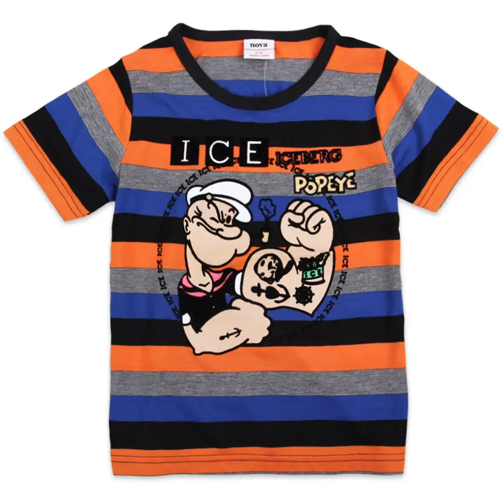 orange iceberg popeye stripe tops 
