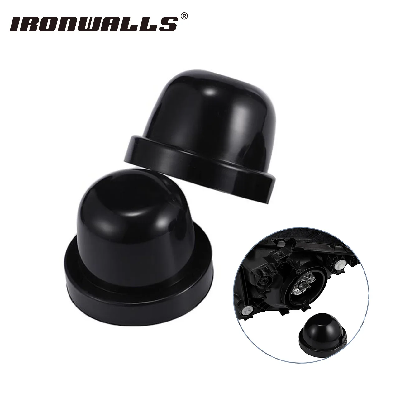 Buy Ironwalls Headlight Dust Cover Seal Housing Car
