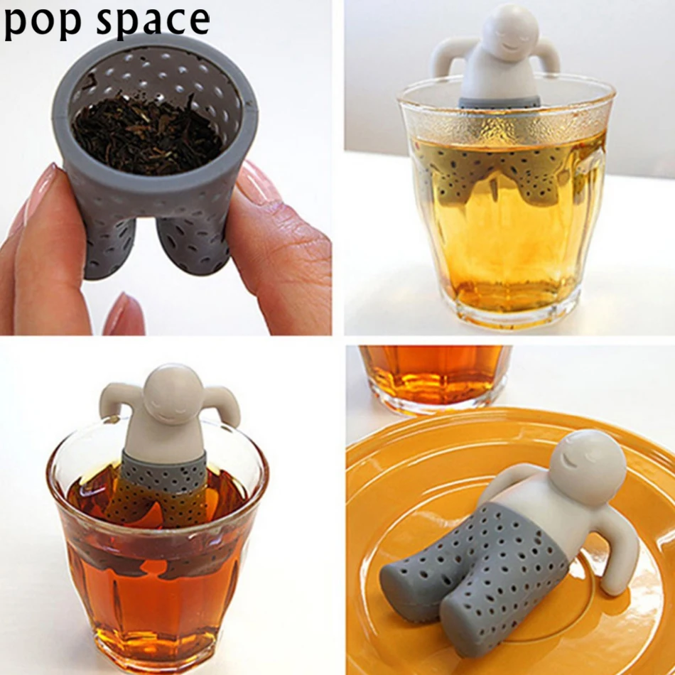 Pop space Leaf чай для пивоварения Mr Little Man ситечко еда класс силиконовые термостойкие