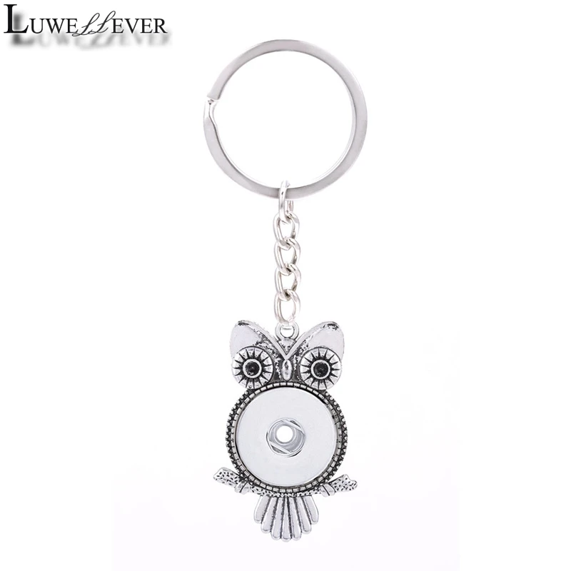 

Interchangeable Top Popular 028 Fashion Metal Key Chains Fit 18mm Snap Button Keychain Jewelry For Men Women Key Rings Gift