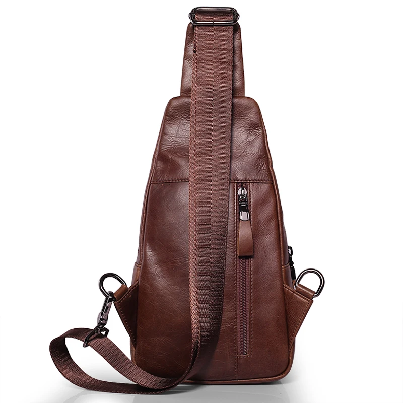 marca de couro genuíno ocasional Tipo de Ítem : Chest Pack/shoulder Bag