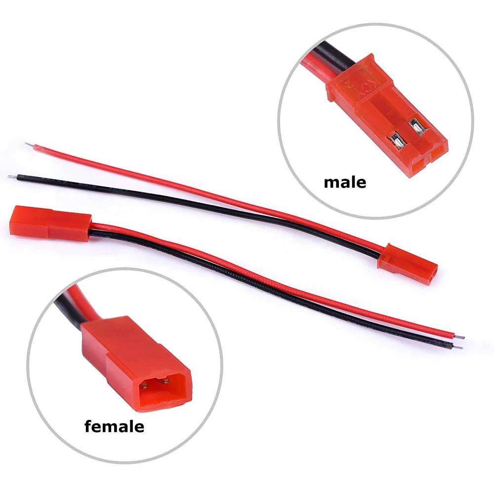 BSOD 10 пар Led светильник разъем JST 2PIN штекер мужской и женский 20 AWG кабель провода разъем для светодиодные ленты светильник RC батарея