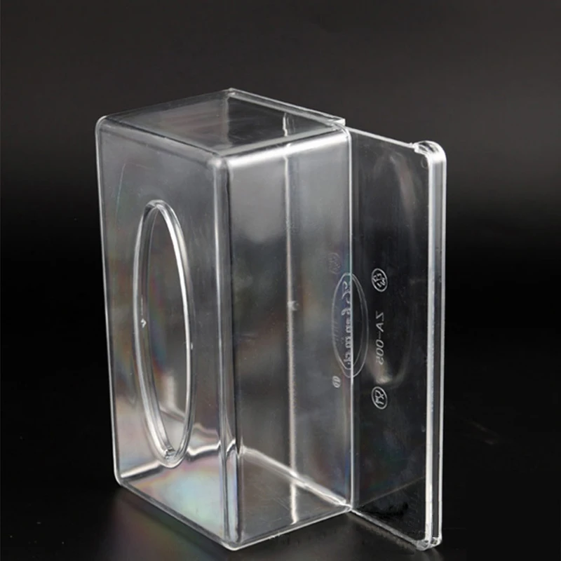Прозрачная пластиковая коробка для хранения салфеток с крышкой домашняя кухня пластиковая коробка для салфеток прозрачный держатель для салфеток чехол простой стиль; из акрила