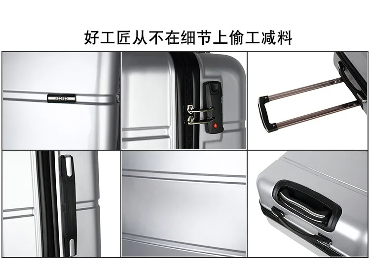 Casual Travel Trolley Luggage Men Women Aluminum Frame Alloy Business Rolling Luggage Airplane Suitcase Spinner Wheels Trunk (9)