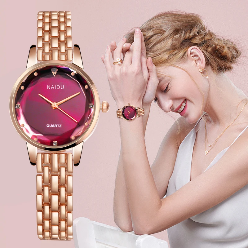 

Women Watches Ladies Bracelet Watch quartz New NAIDU Rose gold dress wristwatch casual relogio feminino reloj mujer kol saati