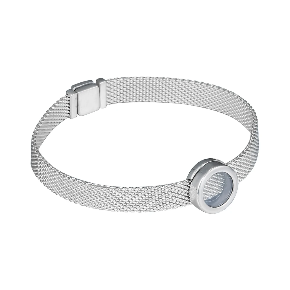 

Fit Pandora Reflexions Bracelet 100% 925 Sterling Silver Round Signatured Locket Clip Charm Beads for Jewelry Making RPC061