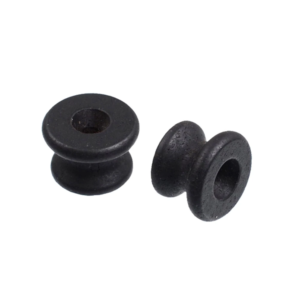 

2 Pcs Ebony Guitar Strap Buttons Endpin Strap Lock for Guitar Ukulele and Bass Parts Accessories