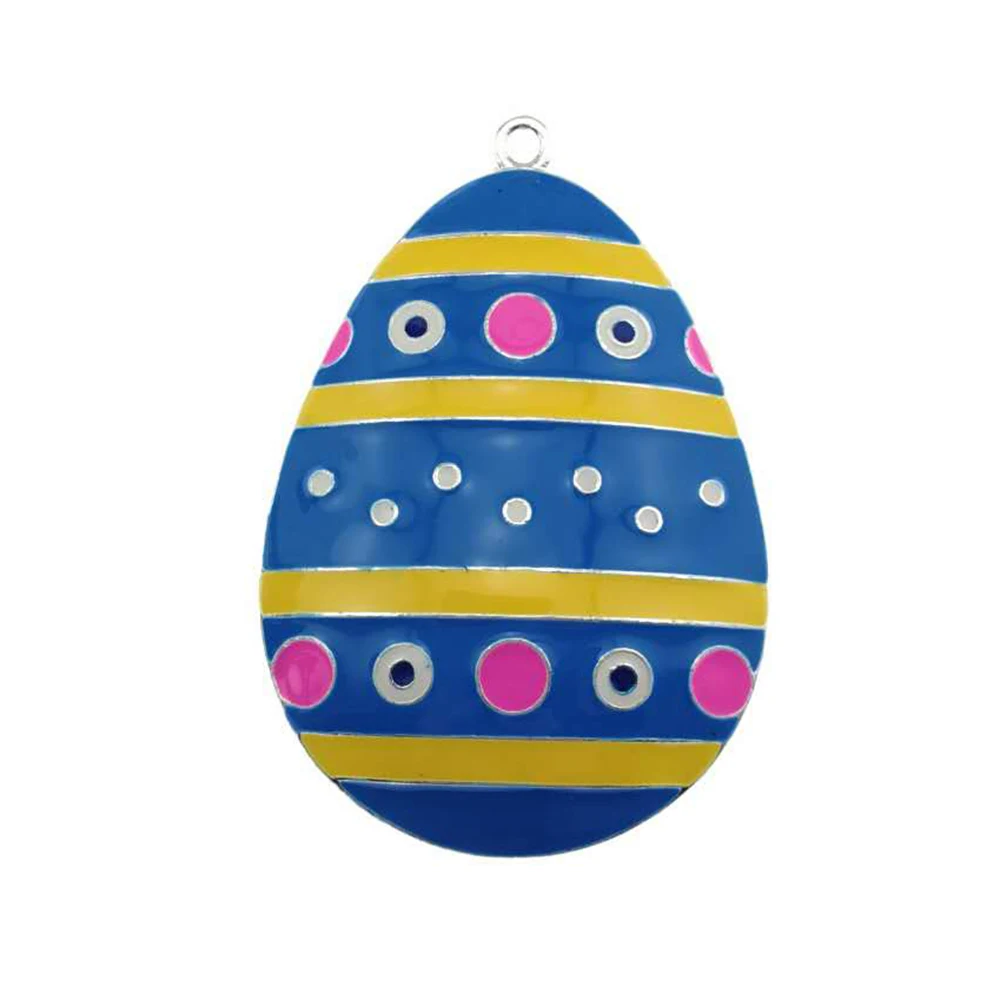 

1pc/lot Cute Easter Gift Enamel Easter Egg Pendant for Necklace