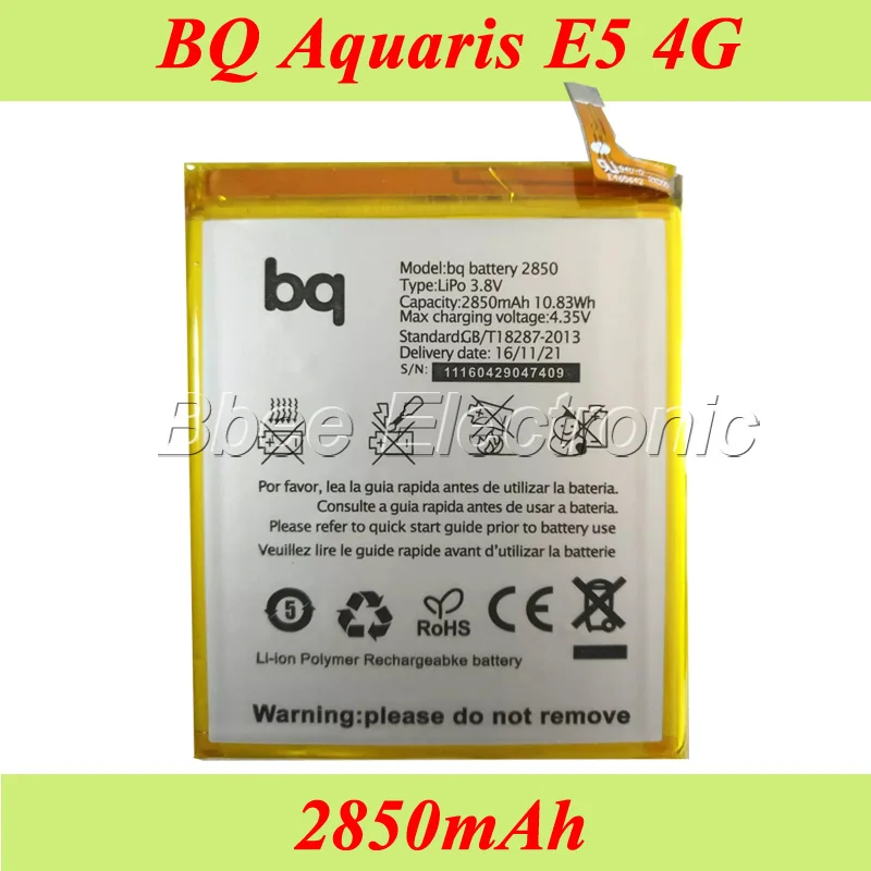 

For BQ Aquaris E5 4G LTE E5S Battery 2850mAh Phone Bateria