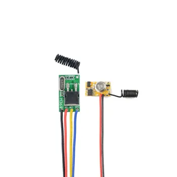 

DC6V-36V RX + DC3V-12V TX RF Remote Control Switch Mos Contactless Receiver + Power ON Transmitting Transmitter M T Select