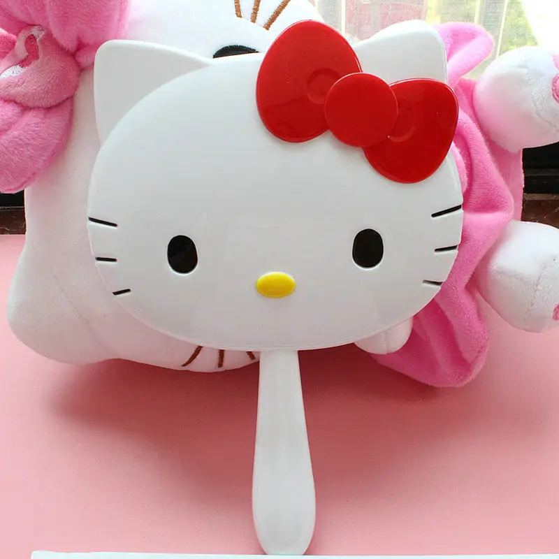 10 шт. Оптовая продажа Детское нижнее белье Hello Kitty зеркало Портативный для макияжа