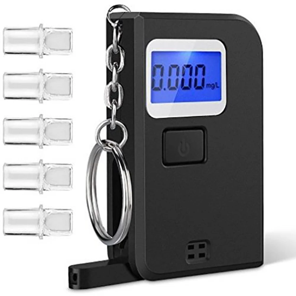 الأزياء عالية الدقة مصغرة جهاز اختبار شرب الكحوليات ، الكحول ، alcometer ، Alcotest تذكير سائق السلامة في الطريق تشخيص أداة