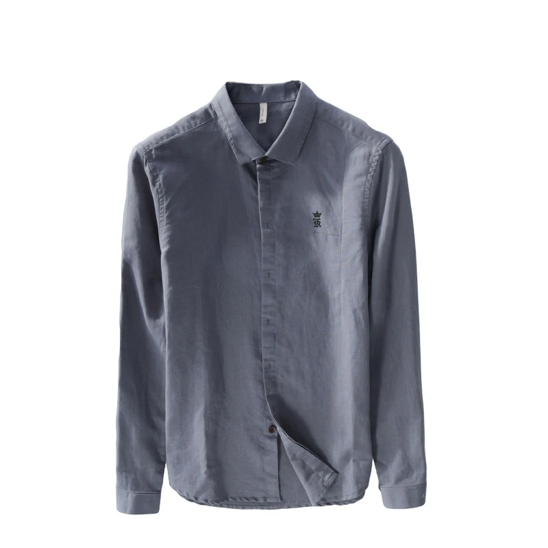 RESERVA ARAMY Sergio K camisa социальной masculina 2018 Мужская льняная рубашка Новые повседневные