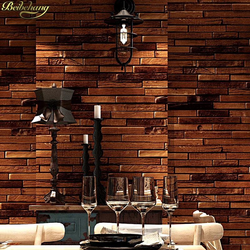 beibehang Retro nostalgic imitation wood plank wood grain wood texture wallpaper log color background wall paper papel de parede julaihandsome tapping block for laminate plank and wood flooring installation