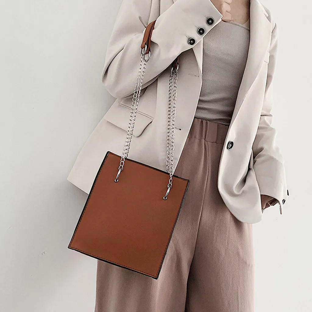 

Solid No Decoration Casual Women Bag Fashion Chain Shoulder Bag Luxury Handbag For Women Designer Wild Messenger Bags Flap Packs