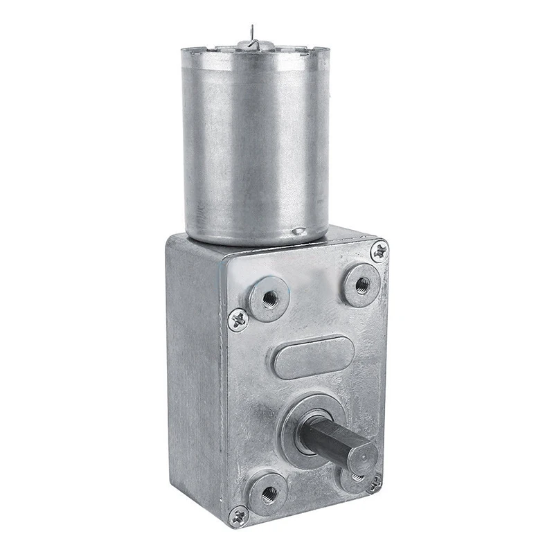 DC 12V Electric Motors Reduction Motor Worm Reversible High Torque Gear Motor With Self-locking 2/3/5/6/10/20/30/62/100RPM